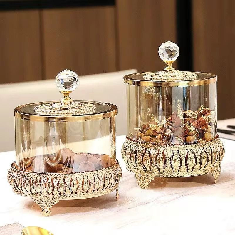 Glass sweet jar short