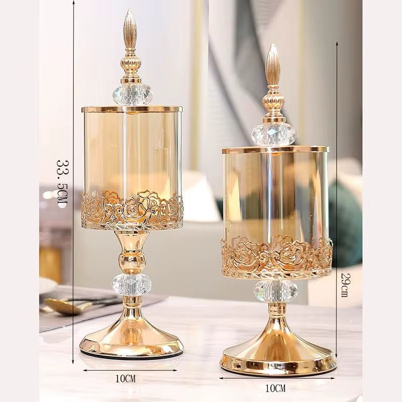 Glass sweet jar long