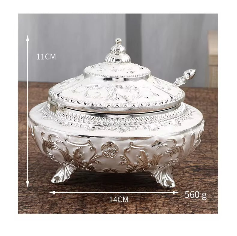 Sugar bowl + tray