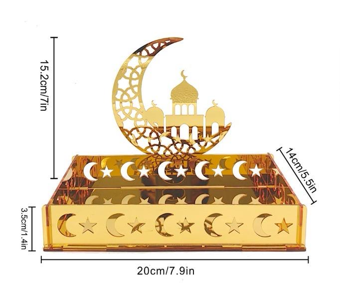 Eid acrylic gold tray