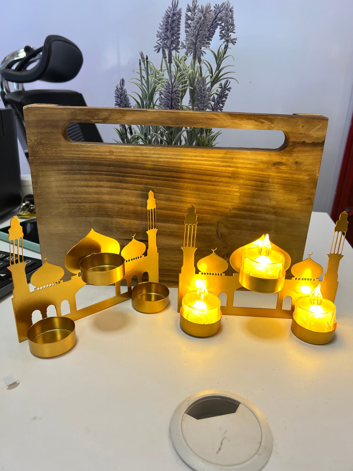 Eid t/light holder 3 pc stand