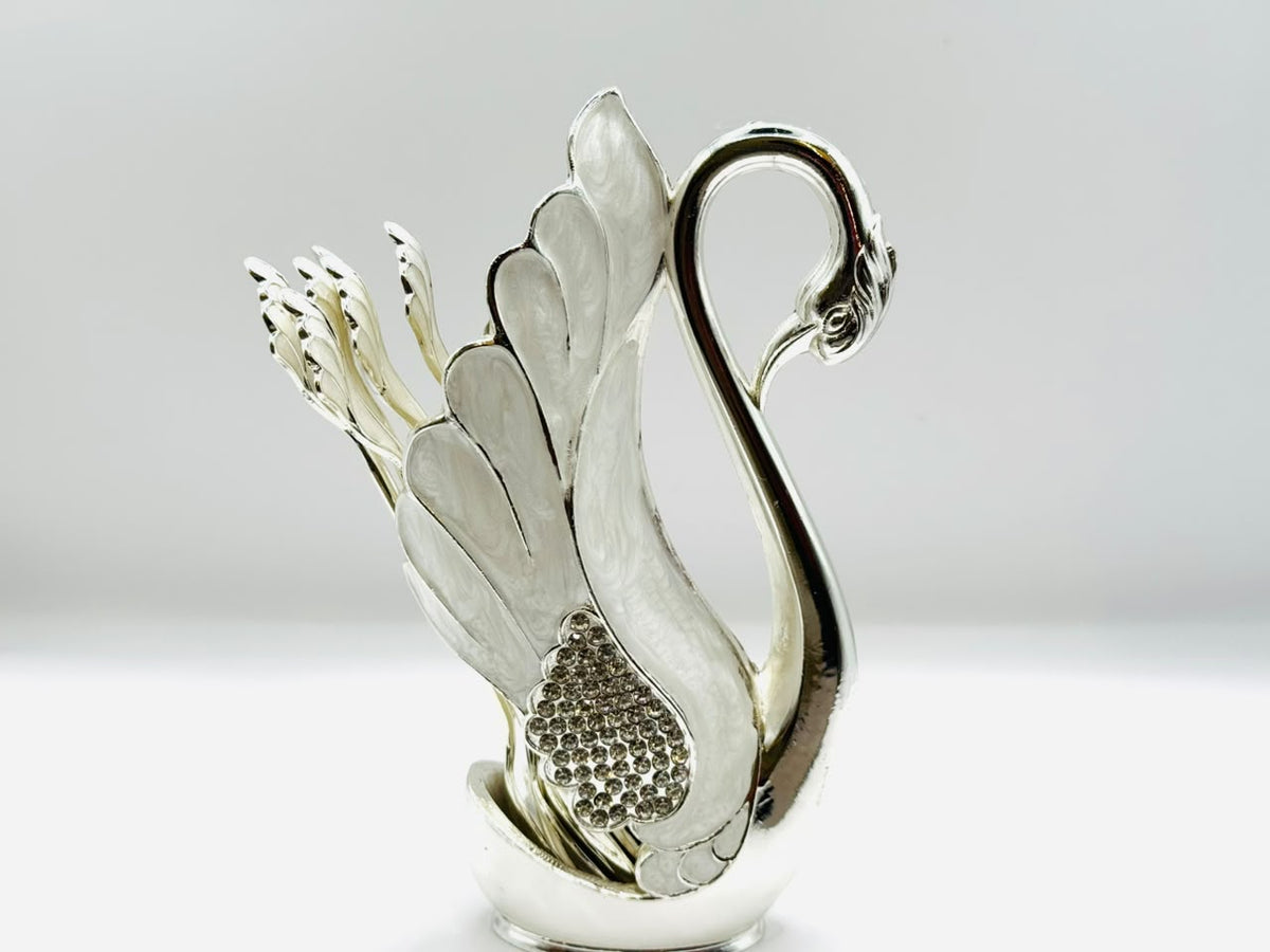 German Silver | Swan Spoon Set