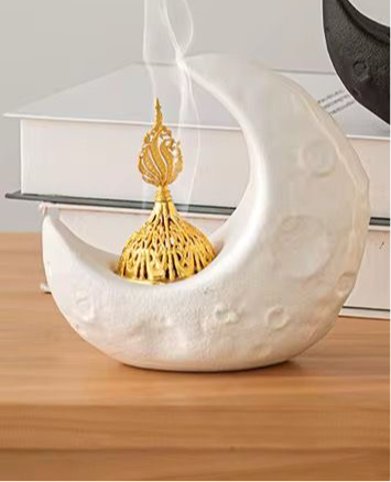 White moon ceramic Oud burner(new