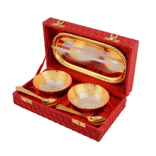 Double Bowl Gold Gift Set