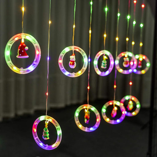 Christmas Santa Circle Light 3m