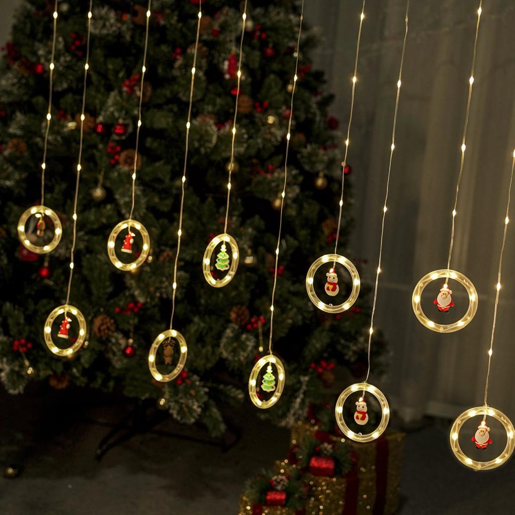 Christmas Santa Circle Light 3m