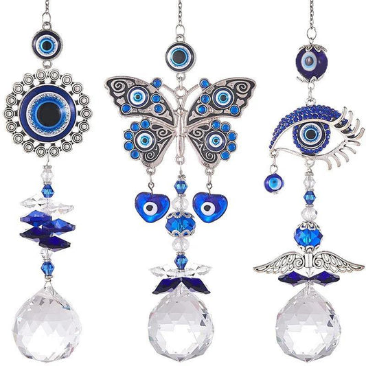 Evil Eye Hanging Crystal