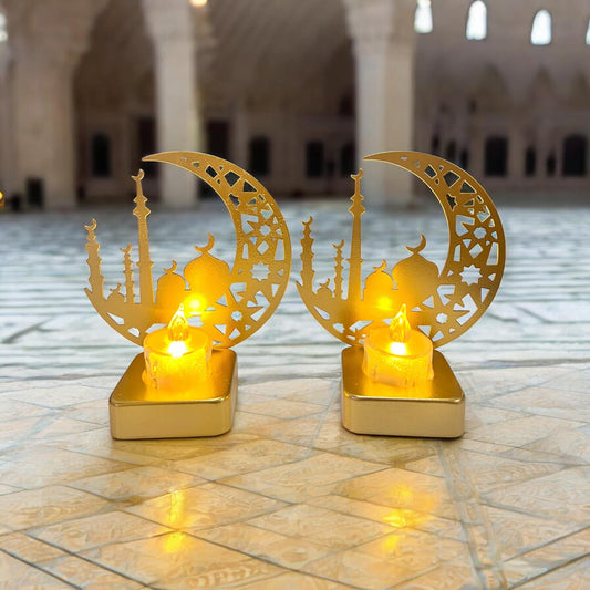 Moon & Mosque Candle Holder