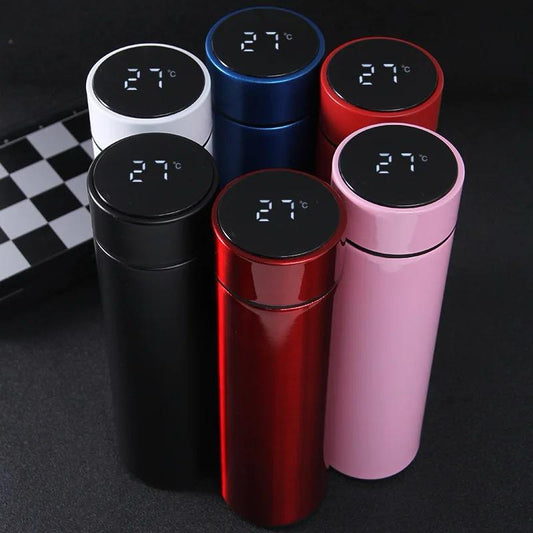 Water Bottle with Temperature LED Display Set