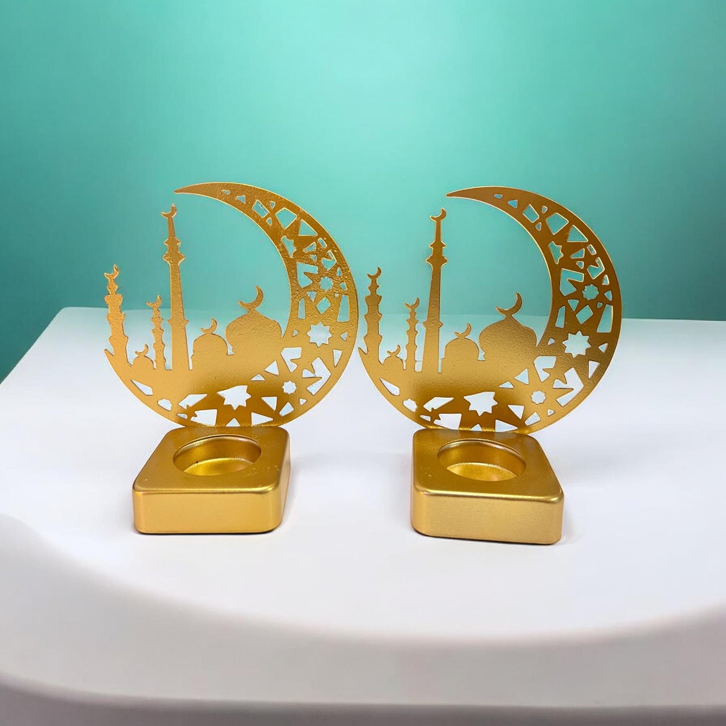 Moon & Mosque Candle Holder