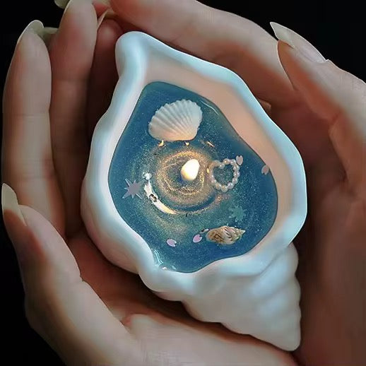 Sea shell scented candles