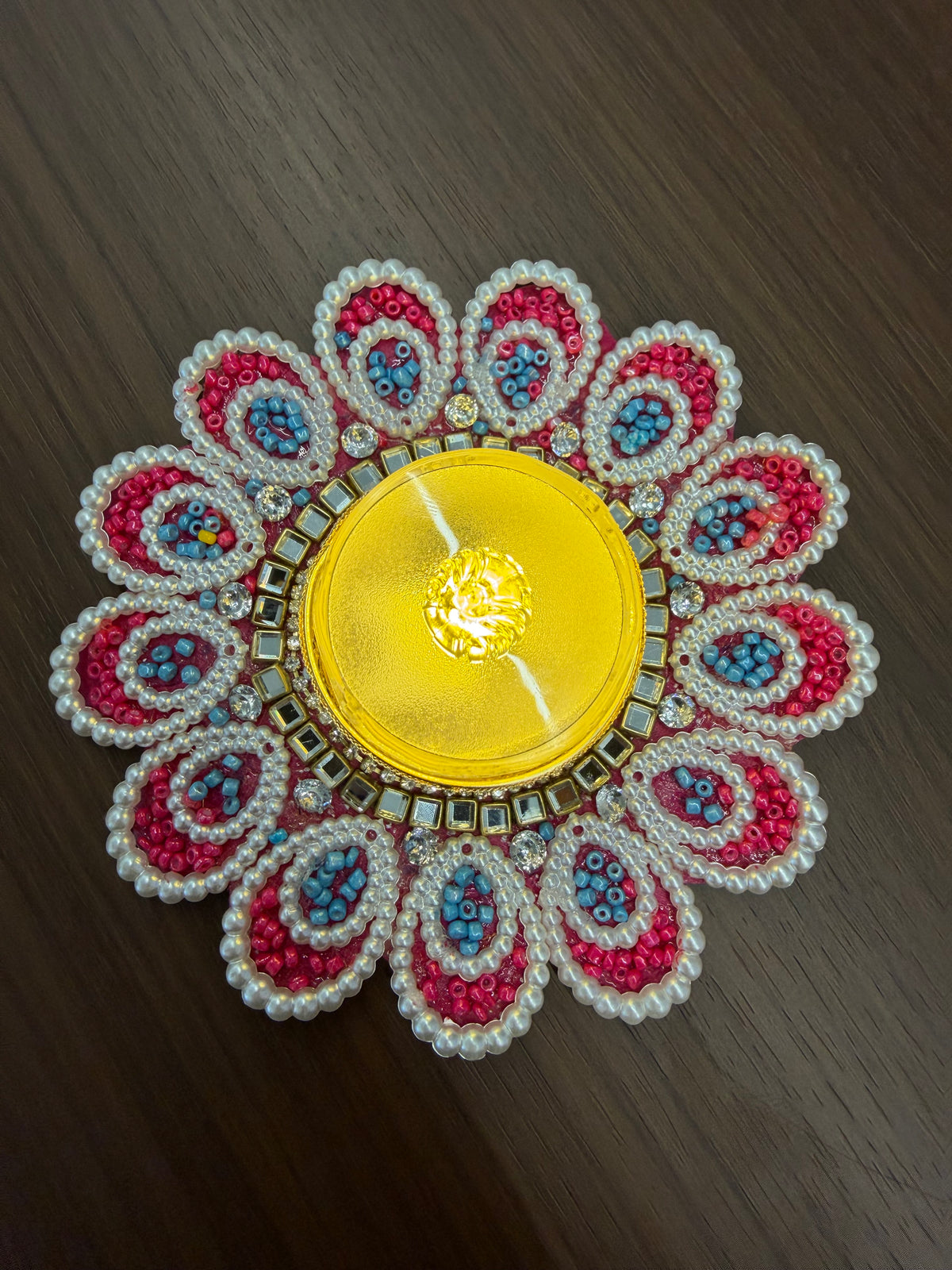 Tealight Diya | Decorated Bead