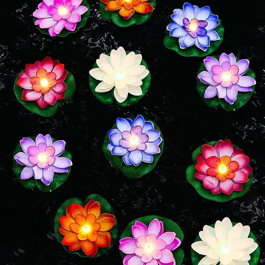 Lotus Floating Led Water Sensor Lights