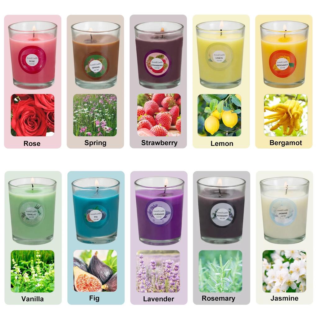 Scented Glass Candles