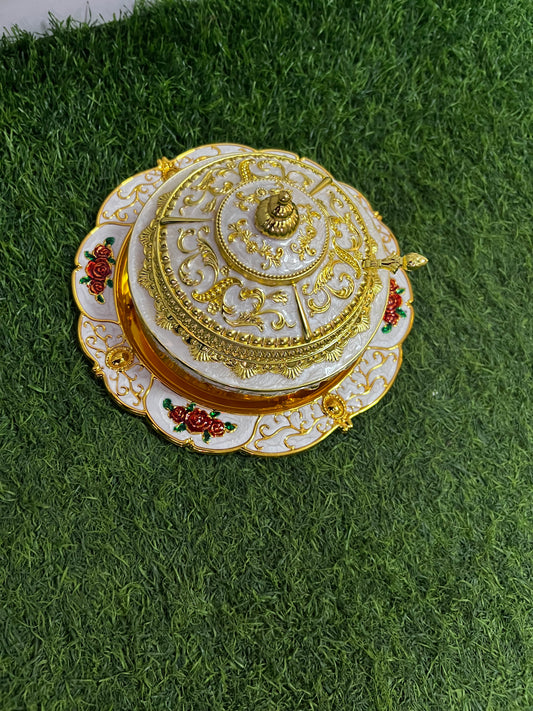 Sugar bowl + tray
