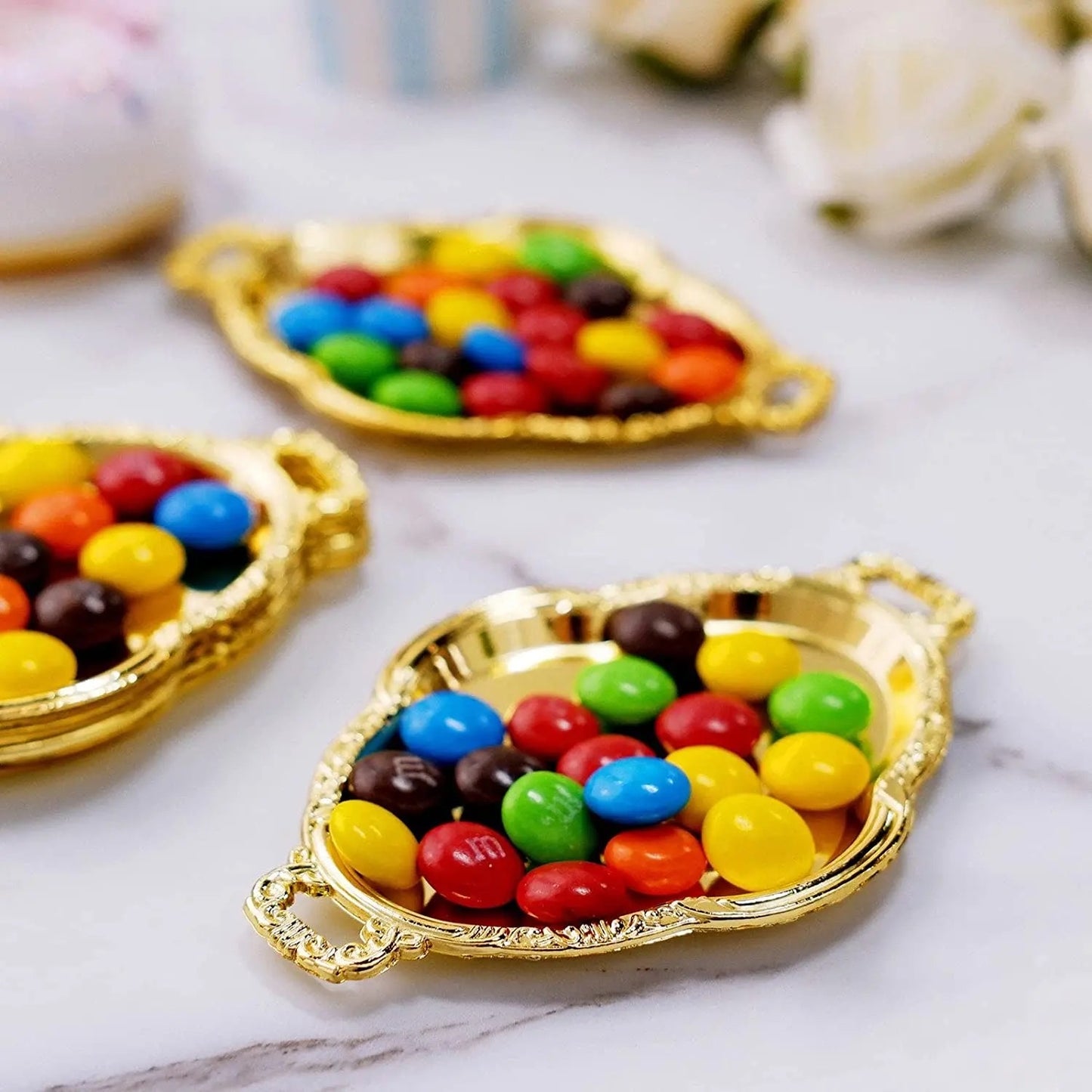 Mini Plastic Gold Tray