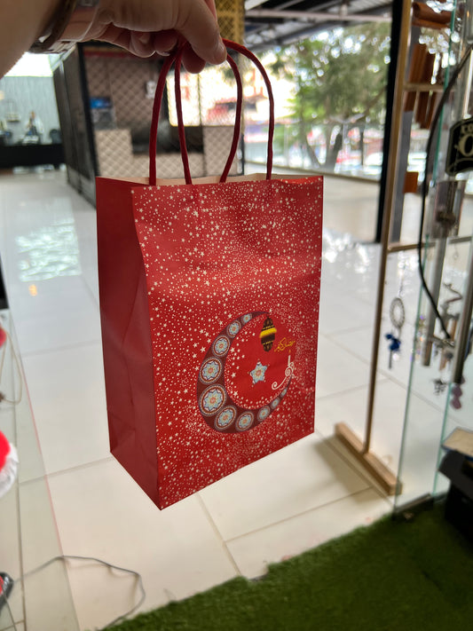 Red Eid gift bag (medium)