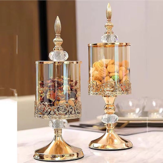 Glass sweet jar long