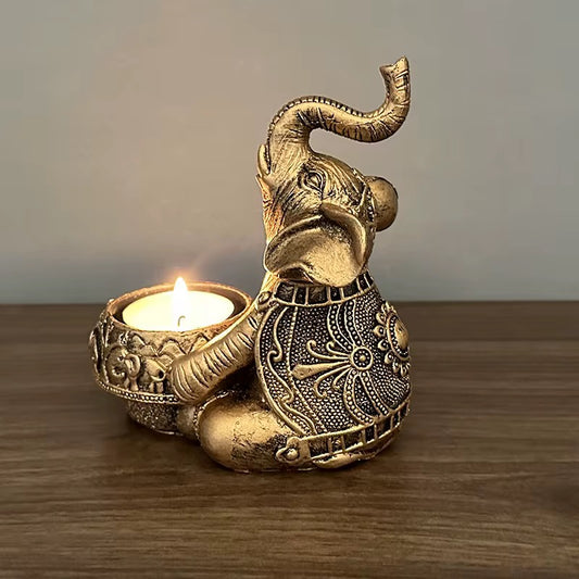 Elephant candle holder new 2