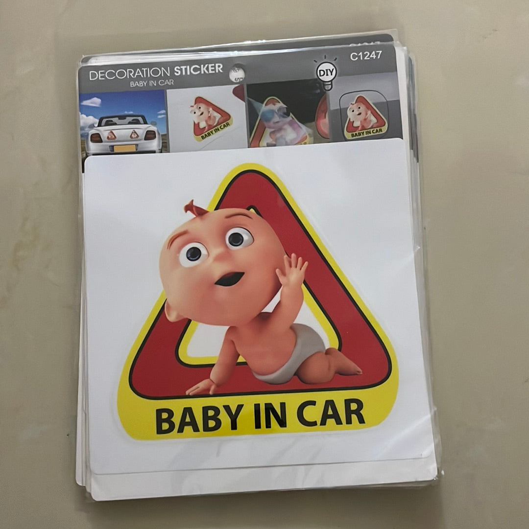 Baby In Car Stickers