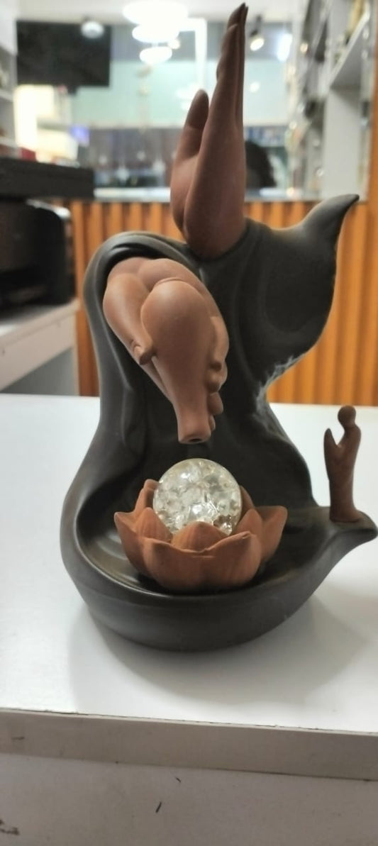 Led hand Backflow incense burner