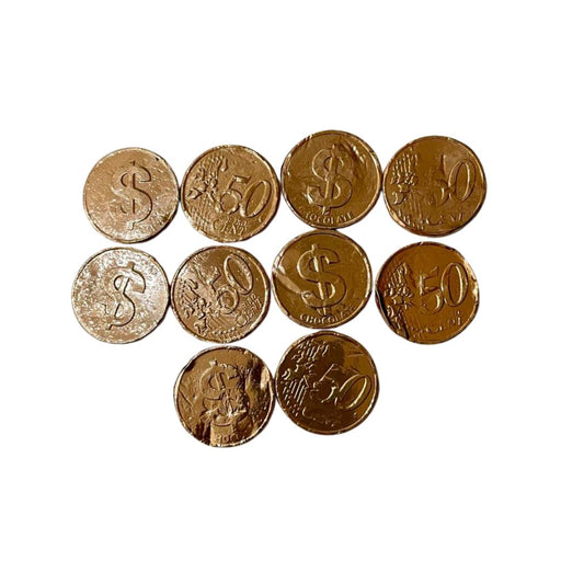 Bronze Chocolate Coins 10pcs