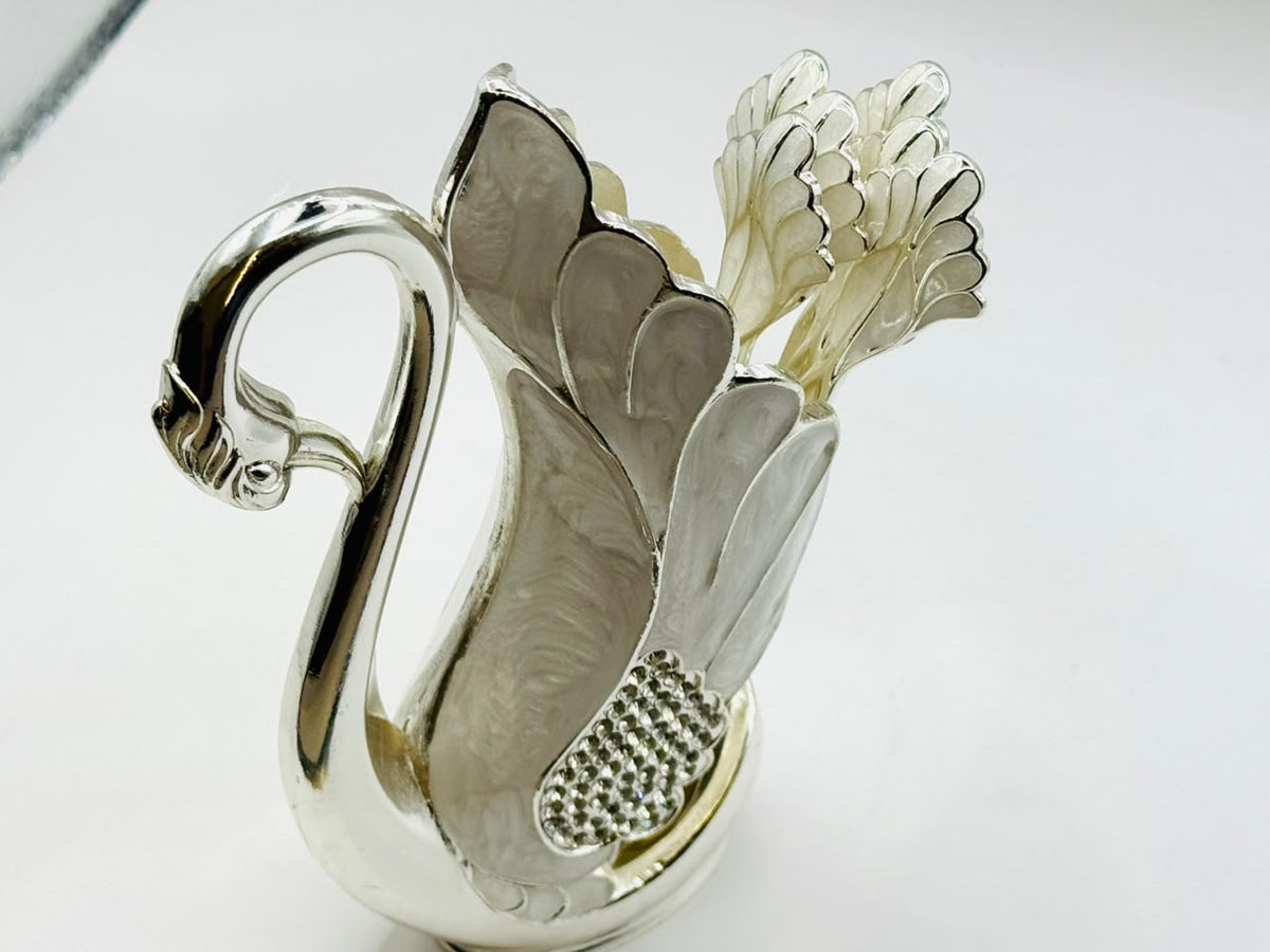 German Silver | Swan Spoon Set