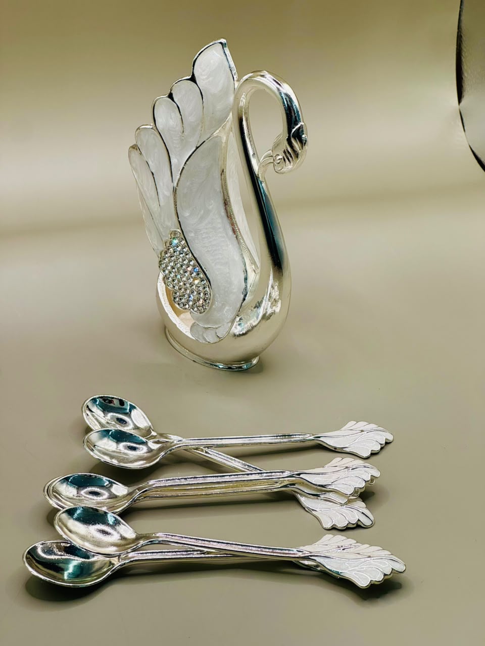 German Silver | Swan Spoon Set