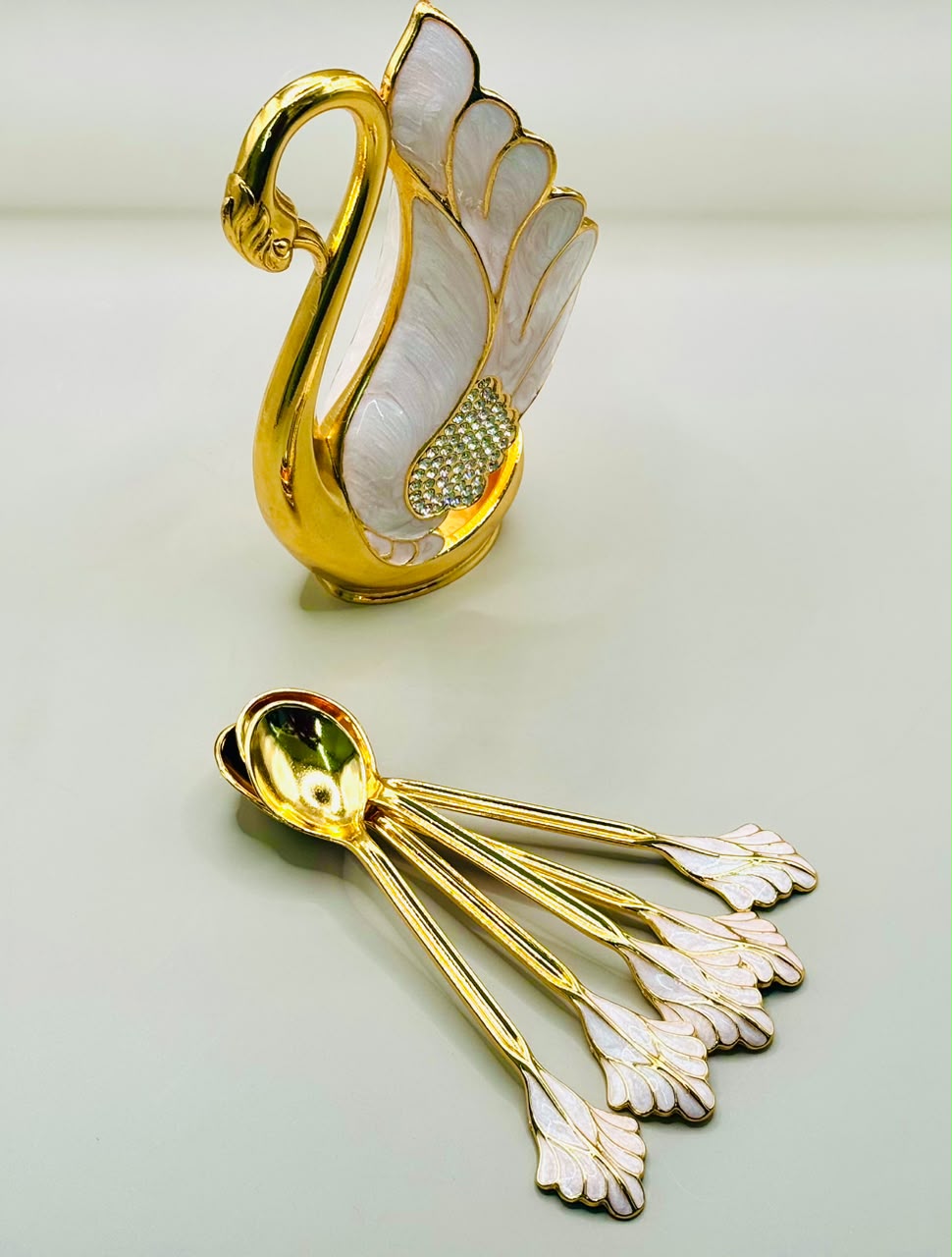 German Silver | Swan Spoon Set