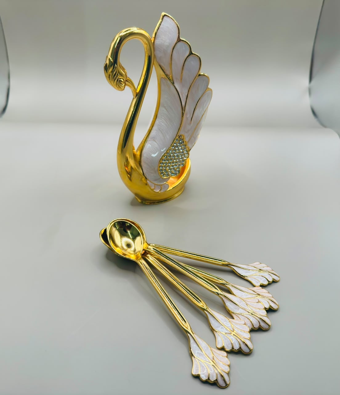German Silver | Swan Spoon Set