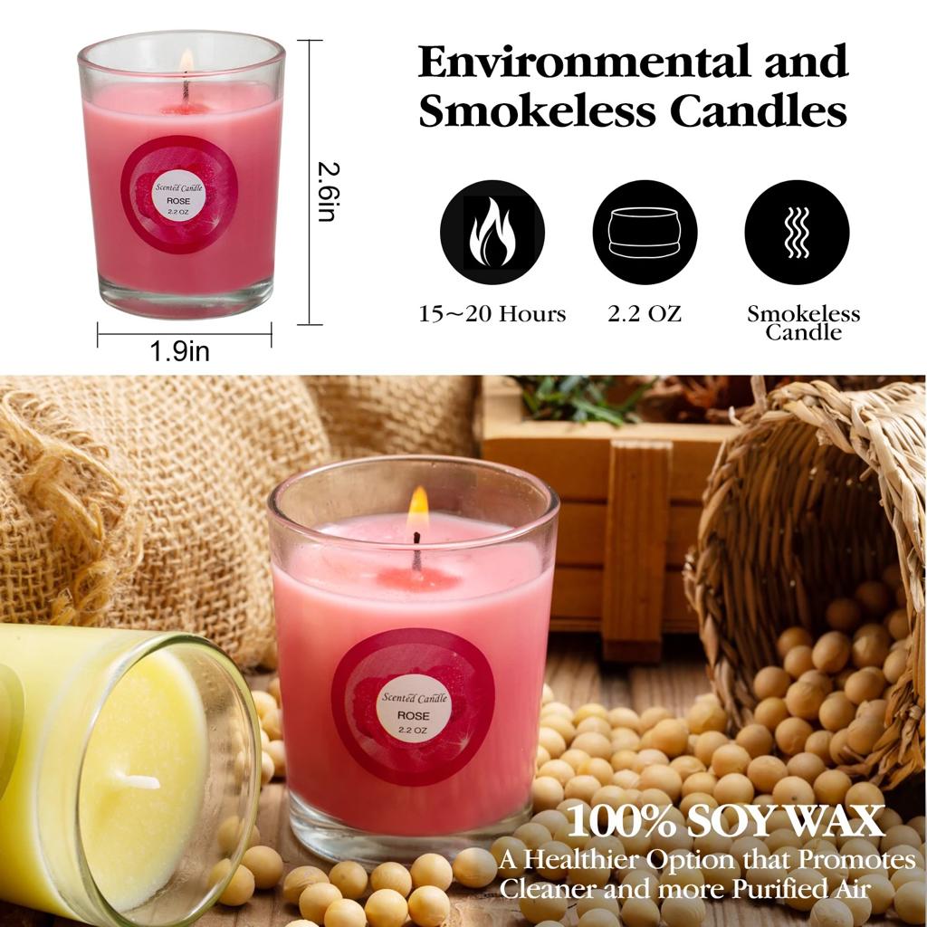 Scented Glass Candles