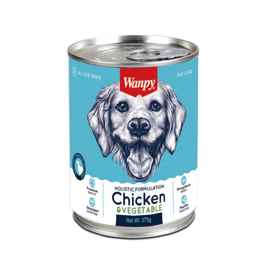 Wanpy Chicken & Vegetable Canned Food 375g