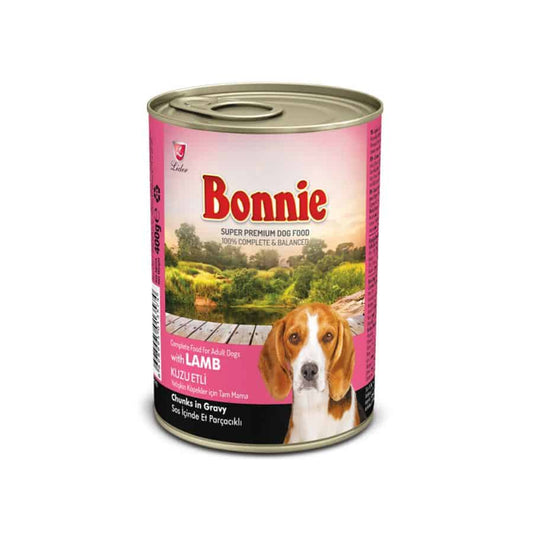 Bonnie Lamb Chunks Adult Dog Canned Food 415g