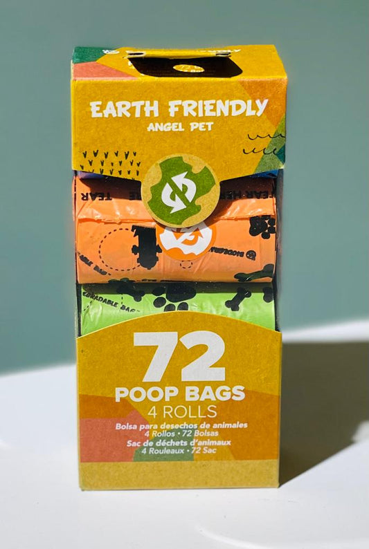 Poop Bags-4 Rolls-72pcs