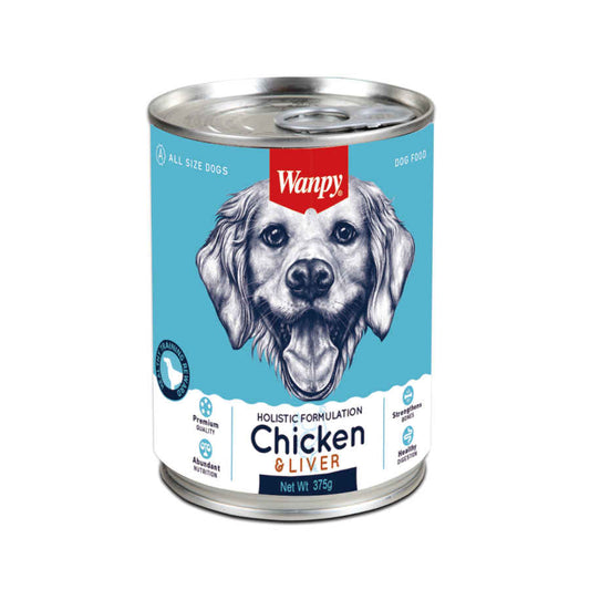 Wanpy Chicken & Liver Canned Food 375g