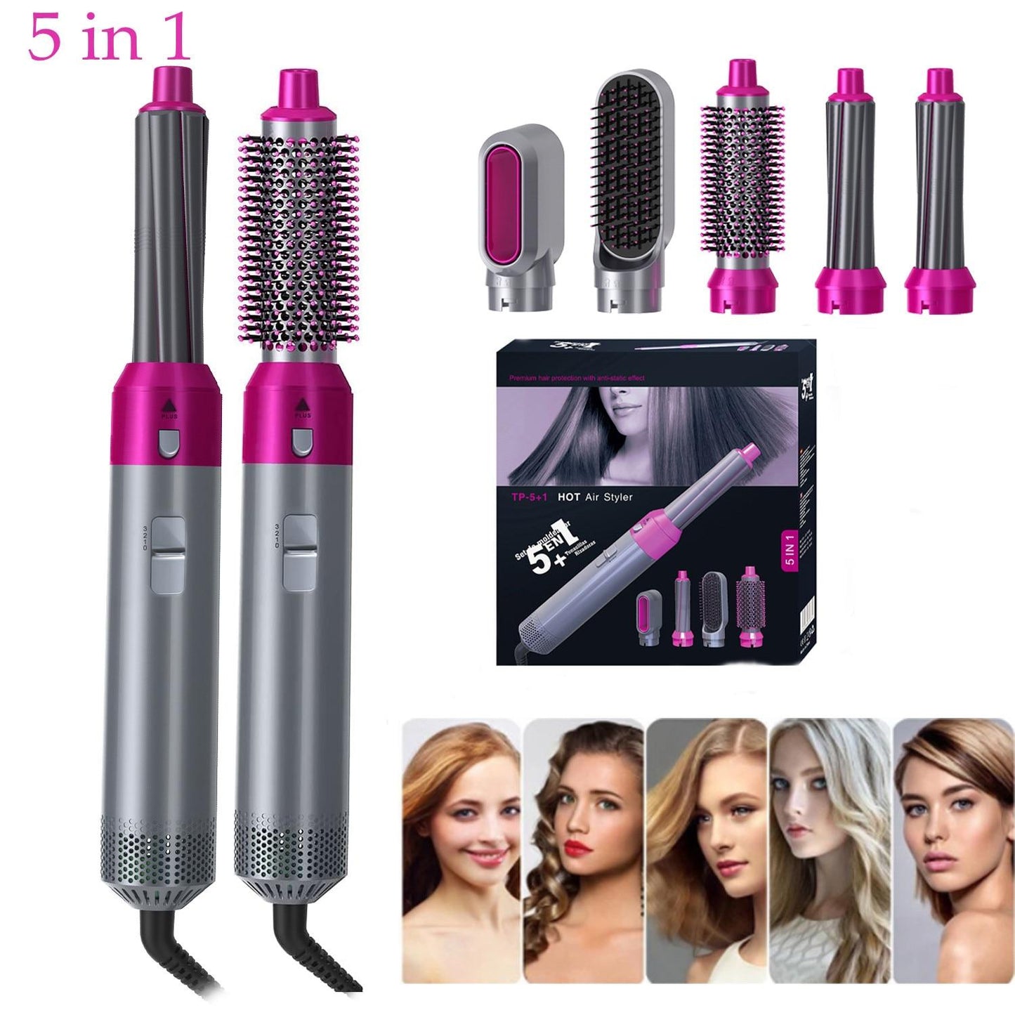 Hair Dryer Brush 5 In 1 Electric Blow Dryer