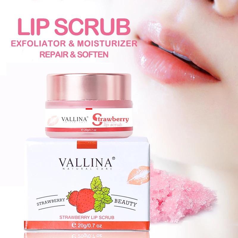 Vallina Strawberry Lip Scrub 20g