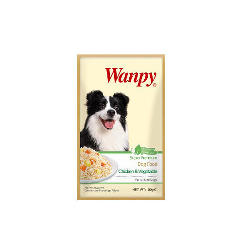 Wanpy Chicken & Vegetable Pouch 100g