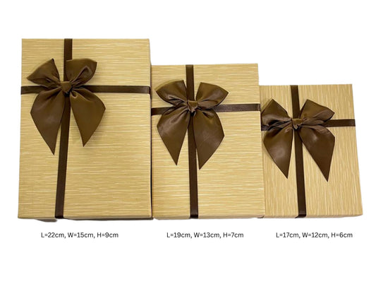 Gift Box Brown-Rectangle-3pc set