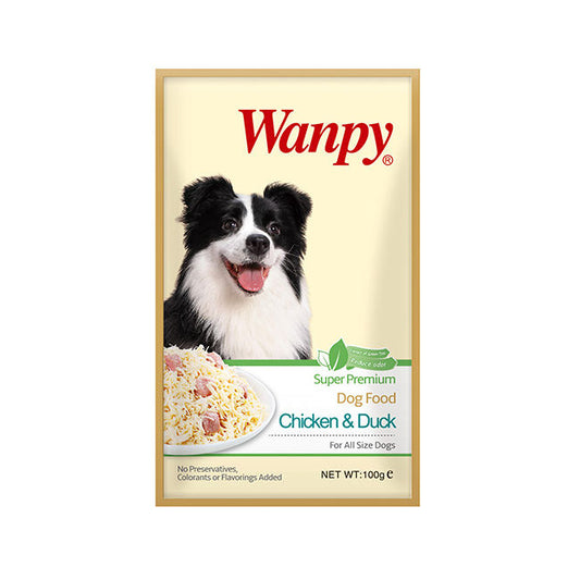 Wanpy Chicken & Duck Pouch 100g